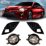 For 2018 2019 Toyota Camry SE XSE LED Fog Light Set W Switch Bezel