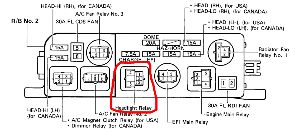 1994 Toyota Headlight Relay Wiring Digram Database Wiring Diagram Sample